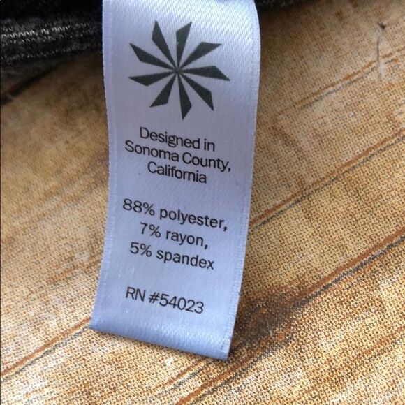 Athleta Black and Gray Striped Midi Dress - Picture 6 of 7